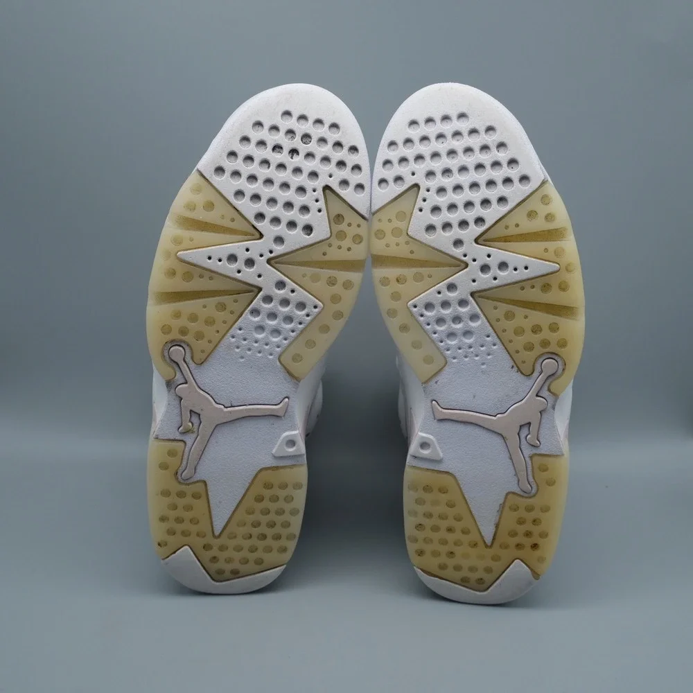 Nike Air Jordan 6 Retro Gold Hoops Wmns 11 Men 9.5 White Pink DH9696-100
